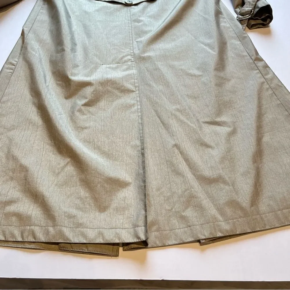 Women's Trench/rain Coat Tan Size 6 - Picture 11 of 12